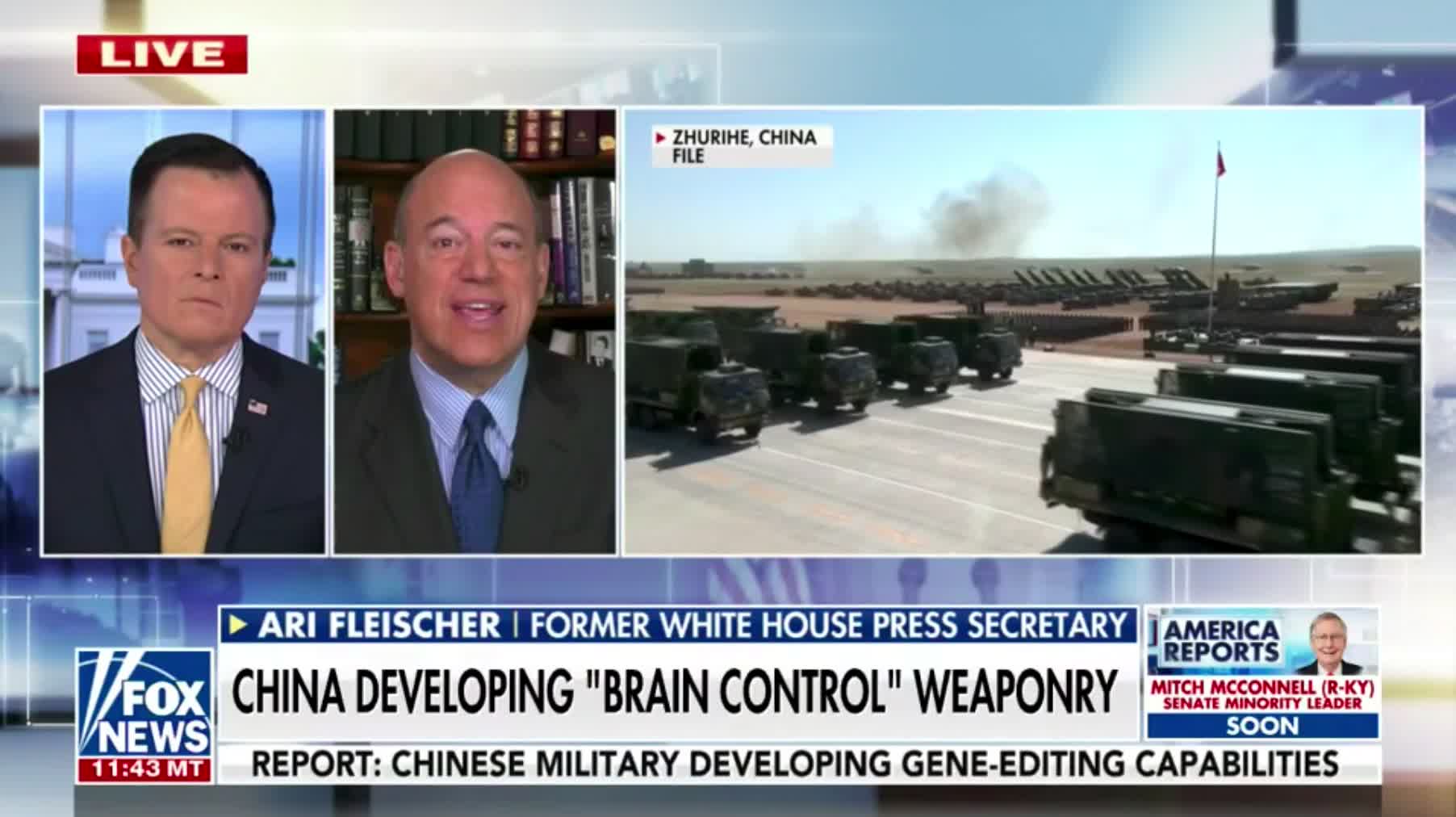 Ari Fleischer on reports that China is developing brain control weapons