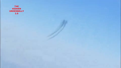 Strange Creature or UFO Filmed From Window of Airplane