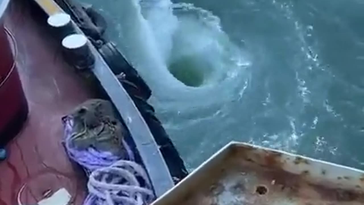 Vortex created out in open water