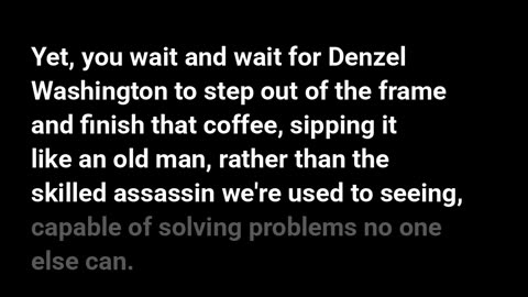 The Equalizer 3 - The story of an old man who thinks he's young