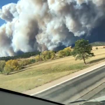 Footage we got of the #CalWoodFire