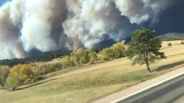 Footage we got of the #CalWoodFire