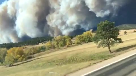 Footage we got of the #CalWoodFire