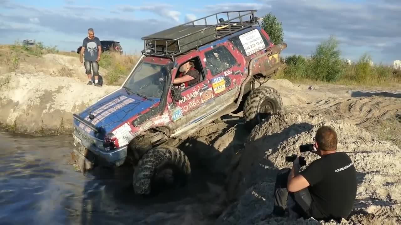 cars in muddy puddles