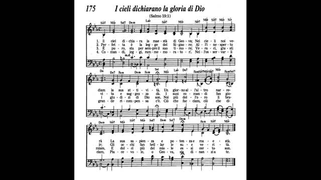 I cieli dichiarano la gloria di Dio (canzone 175 da Cantate lodi a Geova)