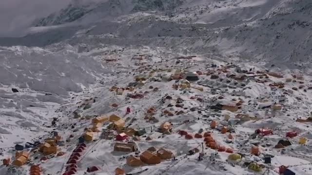 Base Camp looking sexy all covered in snow.😍