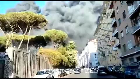 BREAKING! ROME ON FIRE PART 2 MORE LIVE FOOTAGE