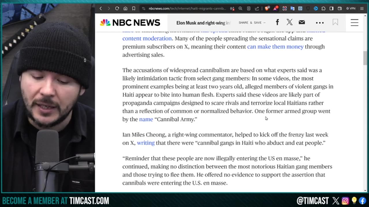 Biden May Send Haitians TO GITMO, NBC SMEARS Matt Walsh And Tim Pool Over ACCURATE Cannibal News