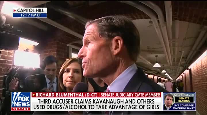 Democratic Sen Dick Blumenthal calls Kavanaugh ‘untruthful’