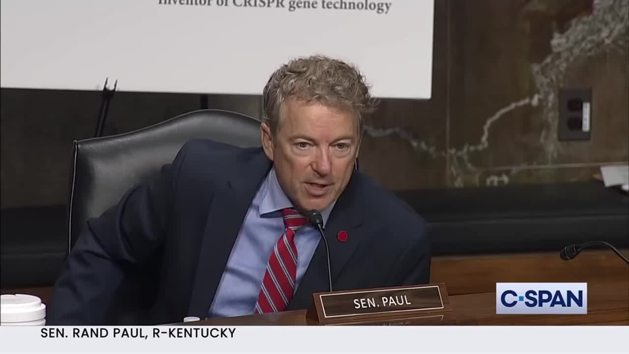 Senator Ran Paul grilling Fauci