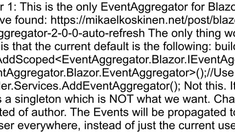 EventAggregator alternative