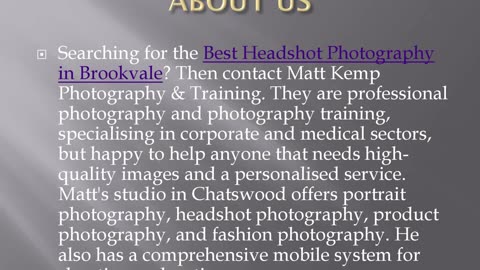 Best Headshot Photography in Brookvale