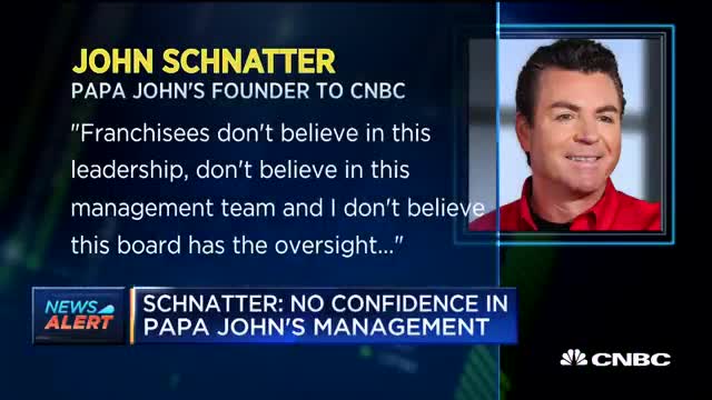 Papa John's founder Schnatter_ No confidence in company's management