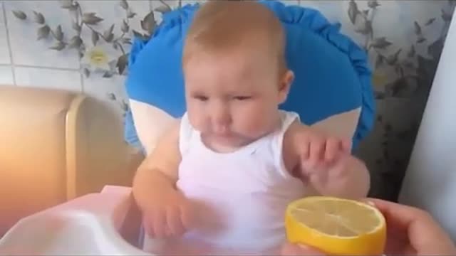 Funny child reaction and decent faces