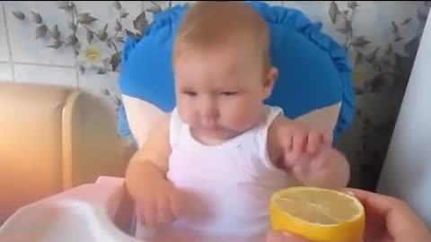 Funny child reaction and decent faces