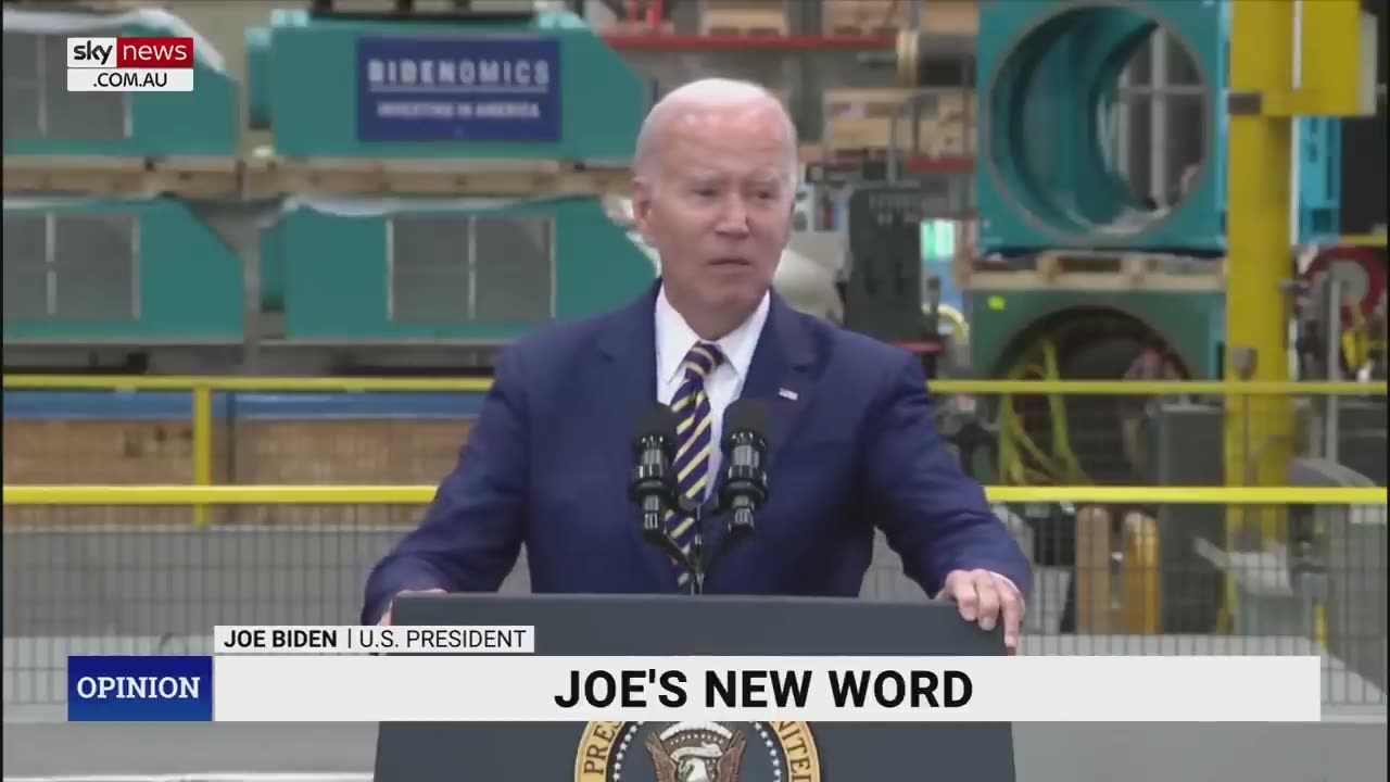 BIDEN Stumbles over speech