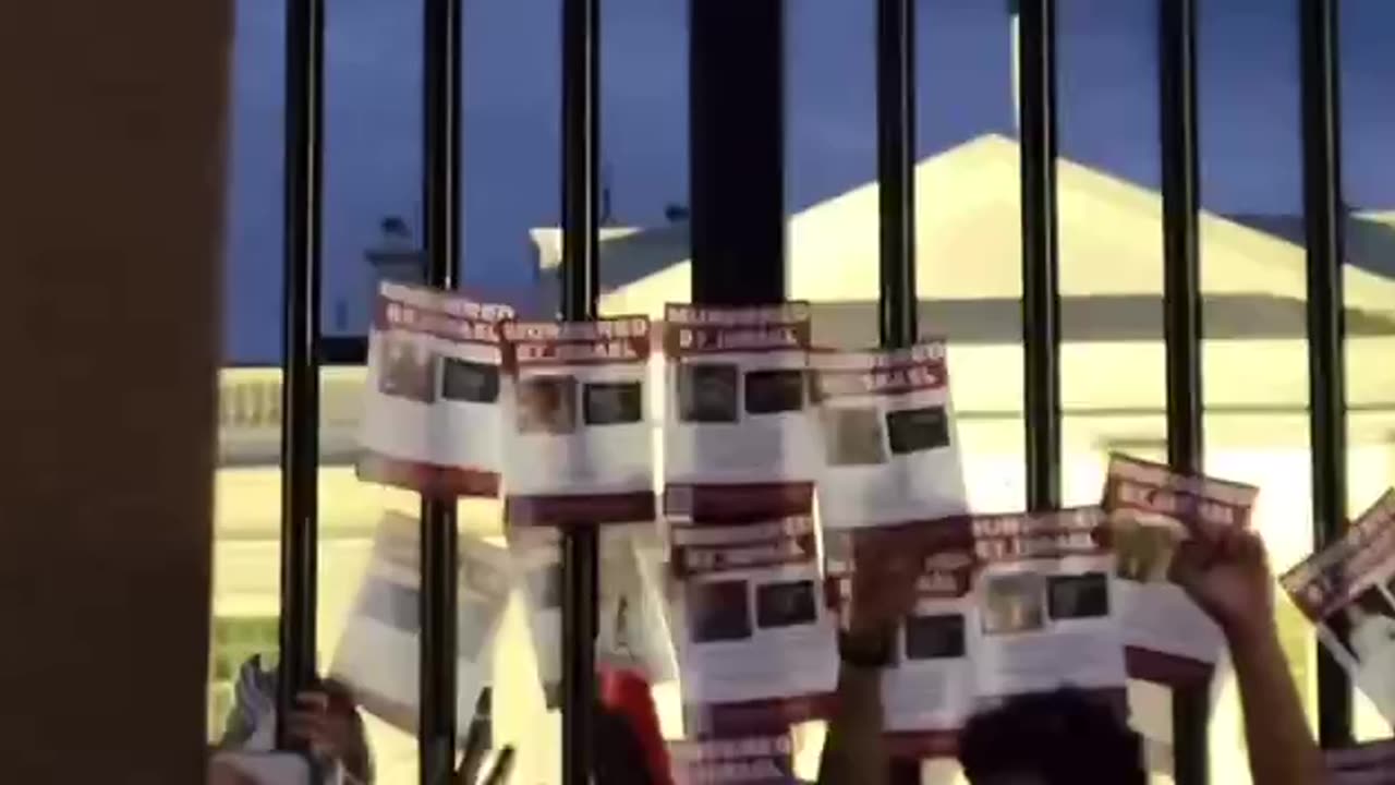 Dangerous Democrats chant "F@#% Joe Biden" at fence of the White House