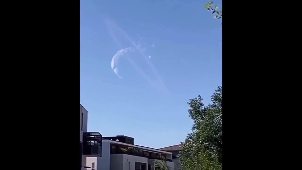 Moon getting hit by an asteroid