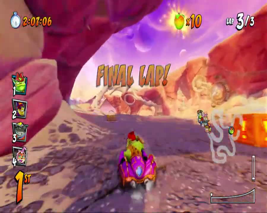 Crash Team Racing Nitro-Fueled - Caveman Zem Skin Gameplay