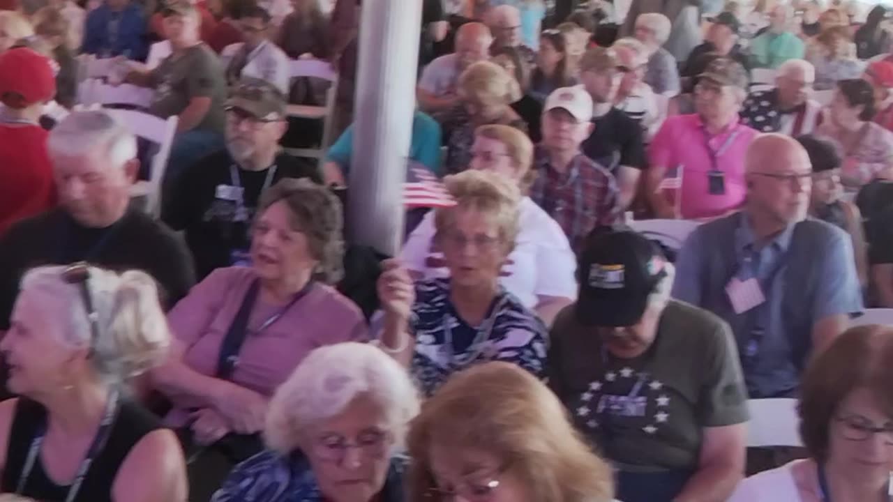 Under the tent for FlashPoint Live Rescue America Tour