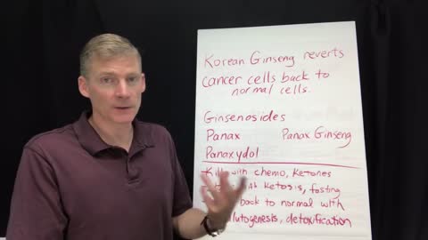 Ginseng reverts cancer cells back to normal. 162