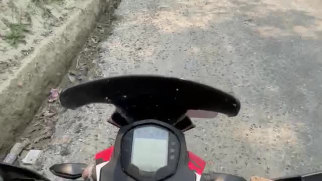 Roadside with demon helmet