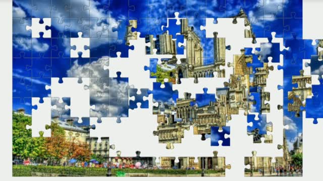 Puzzle. Notre Dame de Paris. Paris.