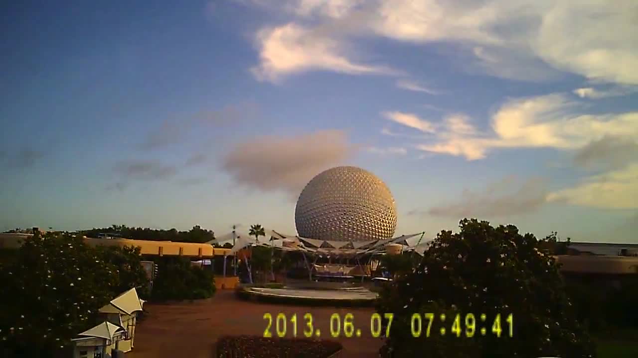 Monorail ride through Epcot