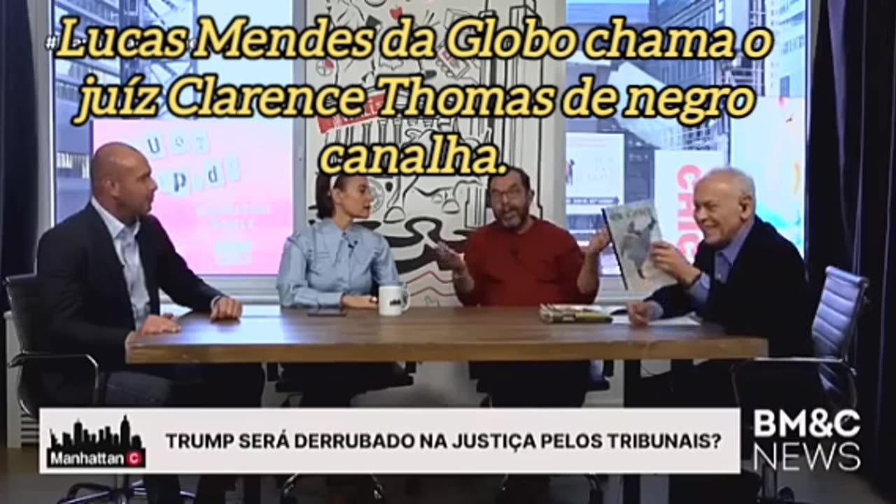 @LucasMendesc da @tvGlobo chama o juíz Clarence Thomas de negro canalha.