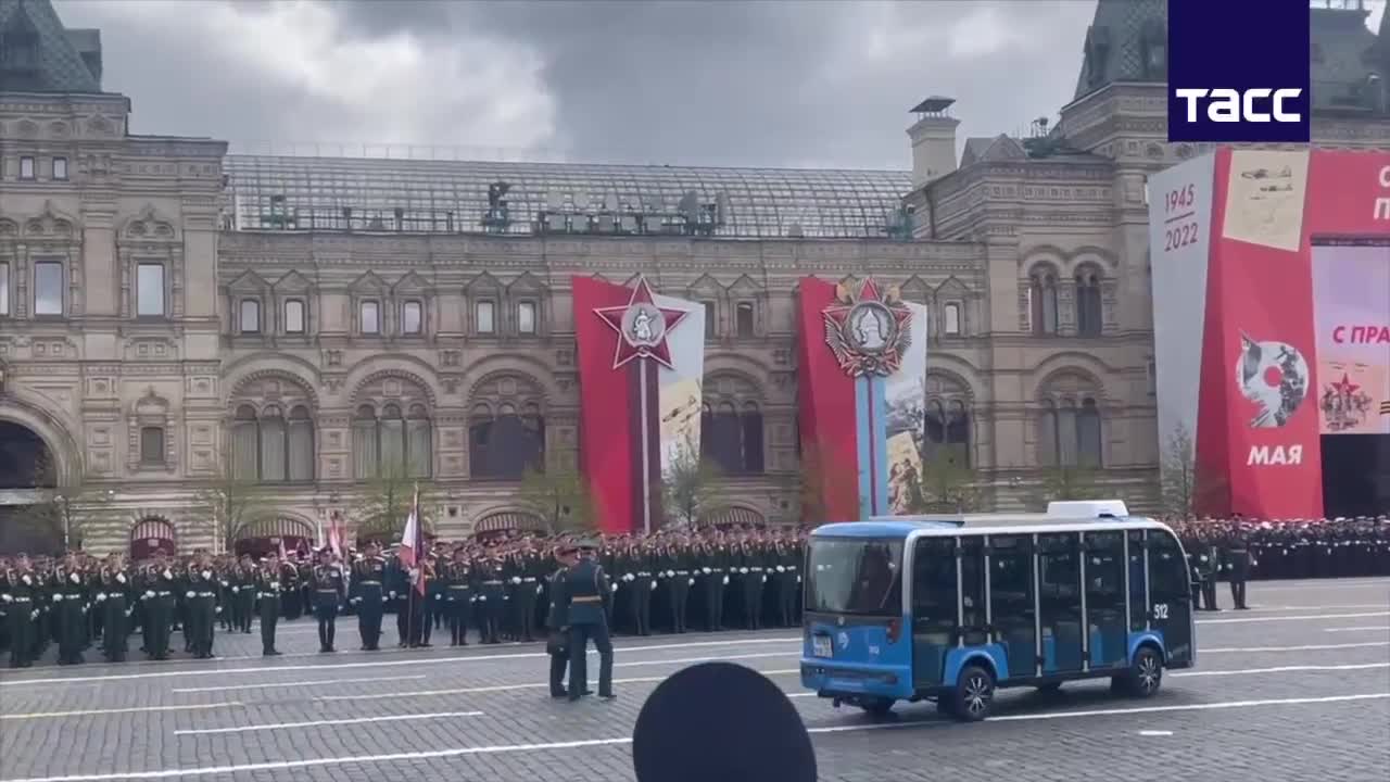 Rehearsal of the Victory Parade in Moscow.
