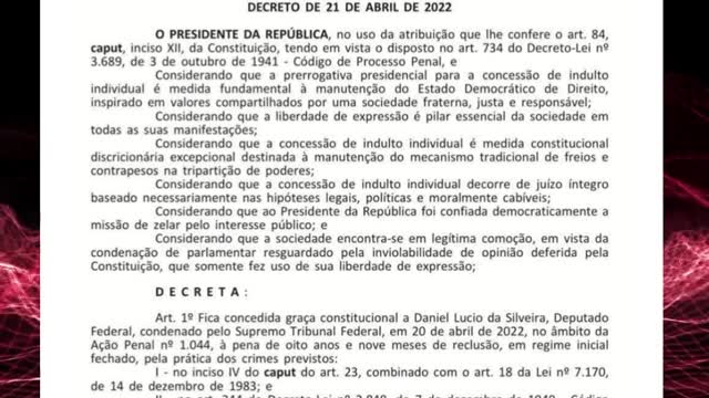 DECRETO | BOLSONARO | PENA DE PRISÃO | DANIEL SILVEIRA