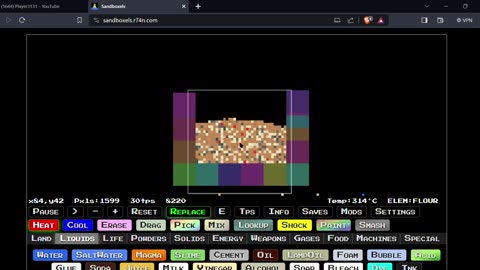 How to make pumpkin pie in sandboxels!! (just look up sandboxels to try lol XD)