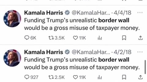 THROWBACK_ 'Border Czar' Kamala Harris Constantly Went After The Border Wall