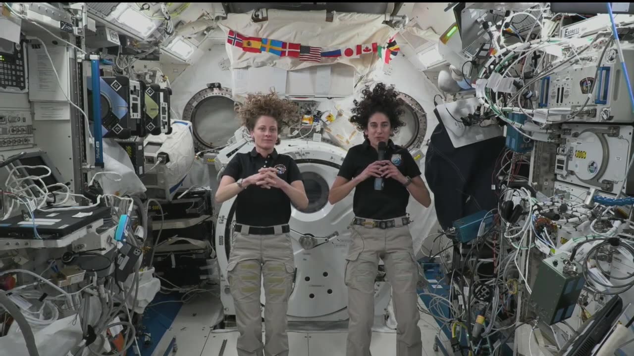 latest nasa videos Expedition 70 Space Station Crew Talks with 2023 ASCEND