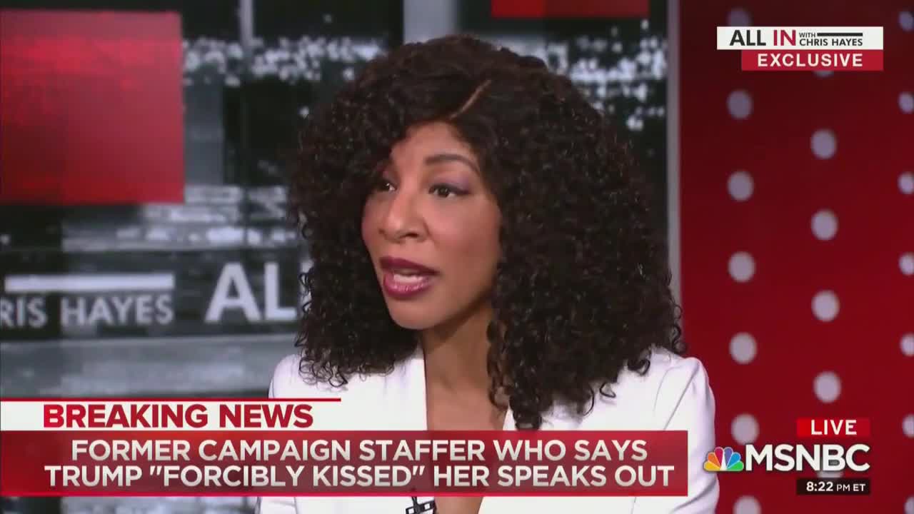 Alva Johnson describes Donald Trump allegedly trying to kiss her