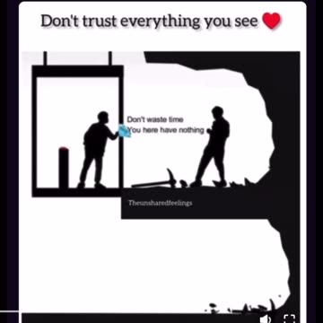 Don’t trust everything you see and give up