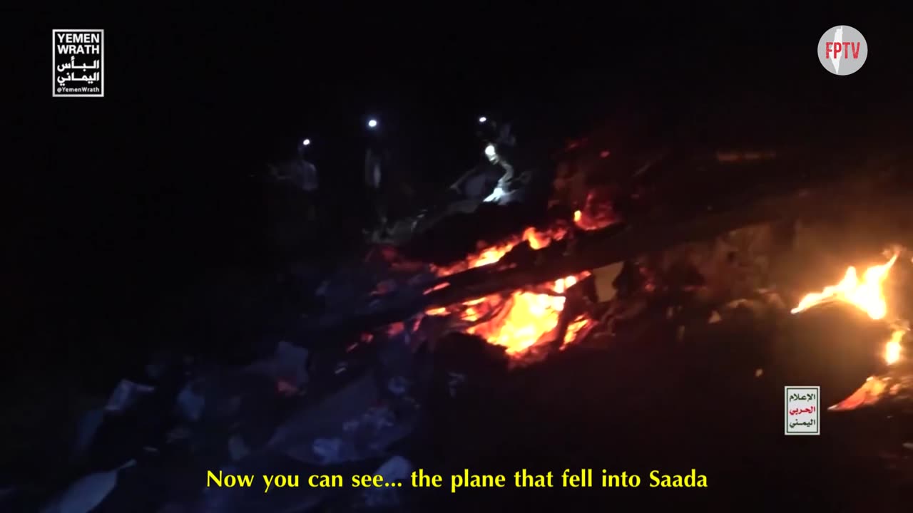 Yemeni Army shooting down a US MQ9 drone with a surface-to-air missile in Saada, 30 Sep 2024