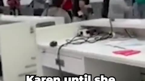 Computer Smashing Karen