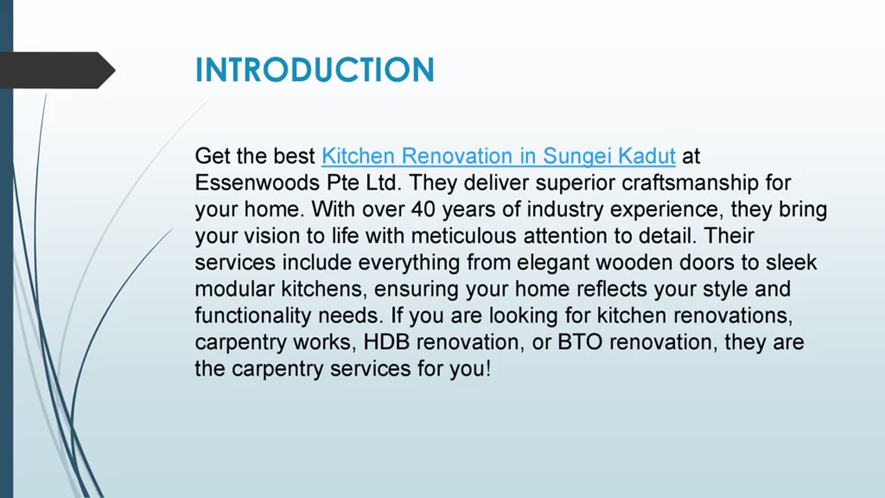 Get the best Kitchen Renovation in Sungei Kadut