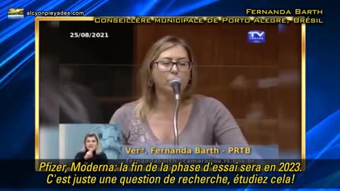 Conseillère Fernanda Barth : Personne ne peut être forcé à se faire inoculer un vaccin expérimental - Alcyon Pléiades