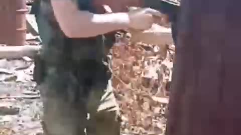 Chechen in intense urban combat.