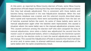 Mesa County Election Crimes Exposed
