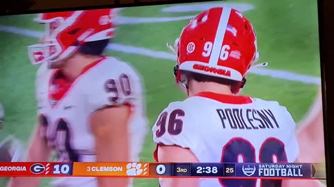 OFFENSIVE POINTS FINALLY GEORGIA VS CLEMSON