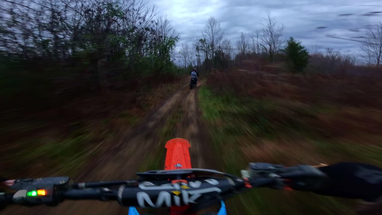 Motocross bikes in the WOODS!? | *TOO MUCH POWER*