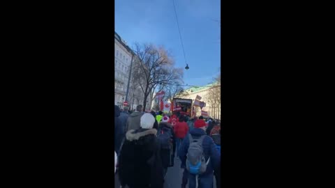 Highlighted Update of Freedom Convoy Rally in Austria || Foreign News