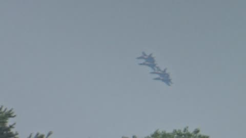 USAF Blue Angels and shooting fruit