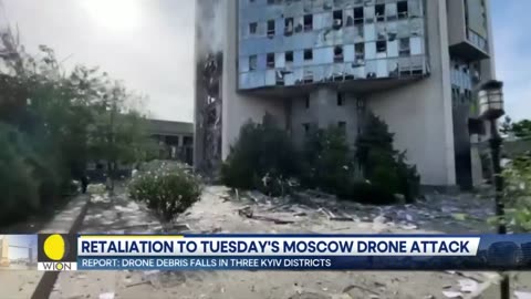 Russia-Ukraine War: Russian drones hit Odesa, debris falls in three Kyiv districts | WION