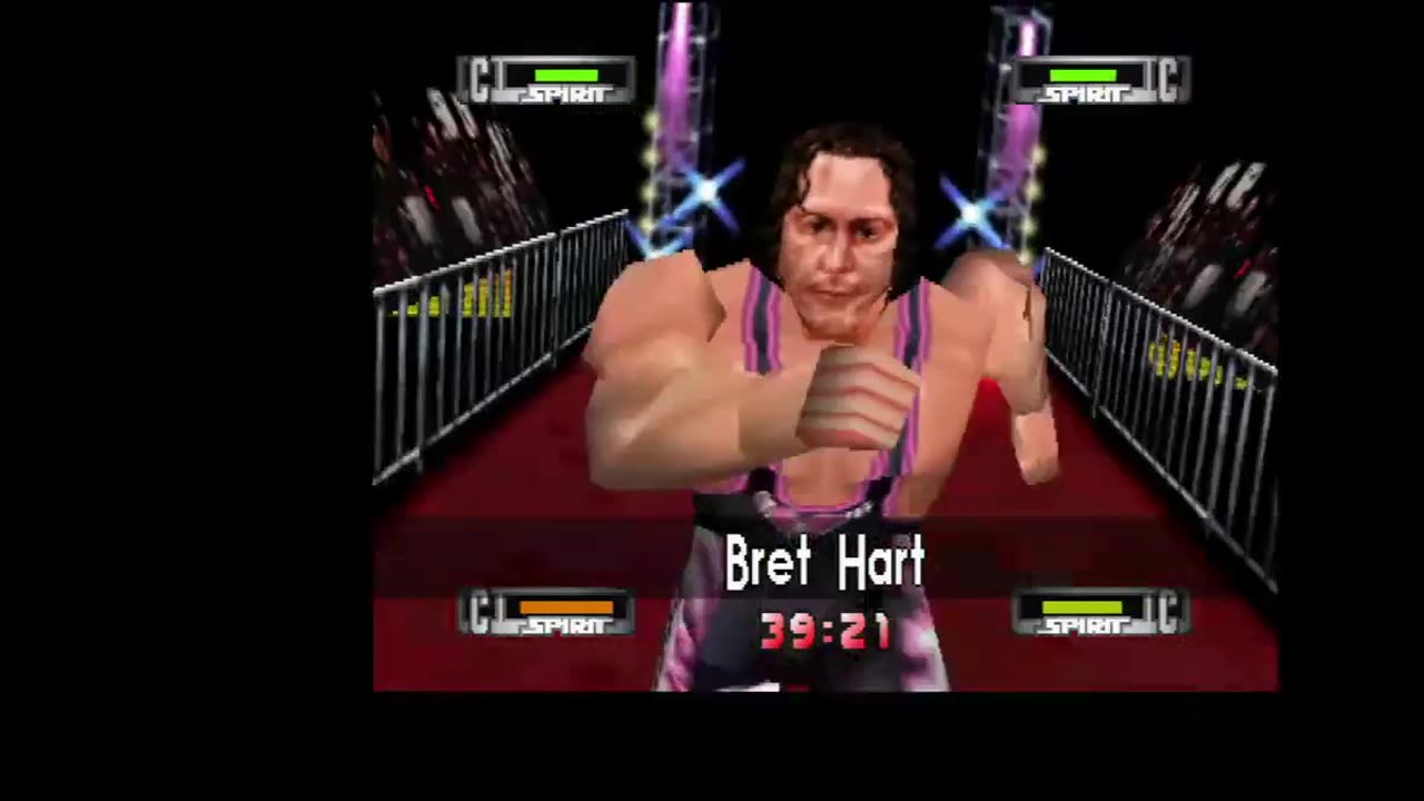 WCW Nitro - Bret Hart Ring Run