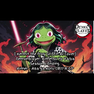 [Kermit sings/AI Cover] Demon Slayer: Yuukaku-hen Ending Aimer - Asa ga Kuru (朝が来る)