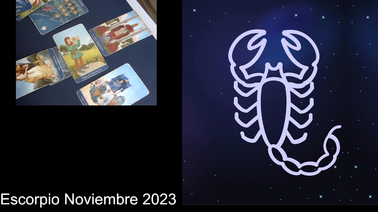 Escorpio Noviembre 2023 (el dinero llega)